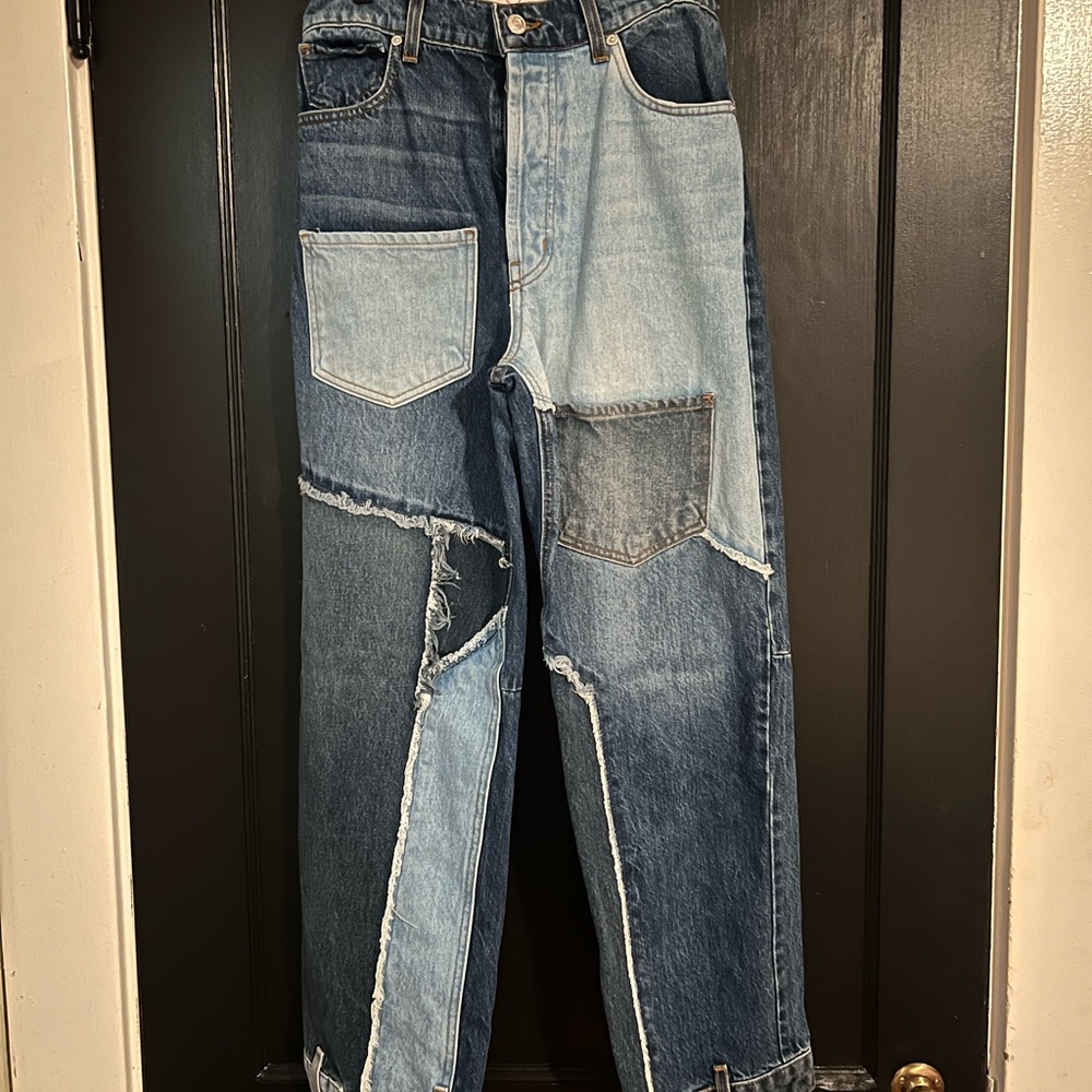 Revice Denim Matchmaker Patchwork Blue Jeans - Picture 2 of 4